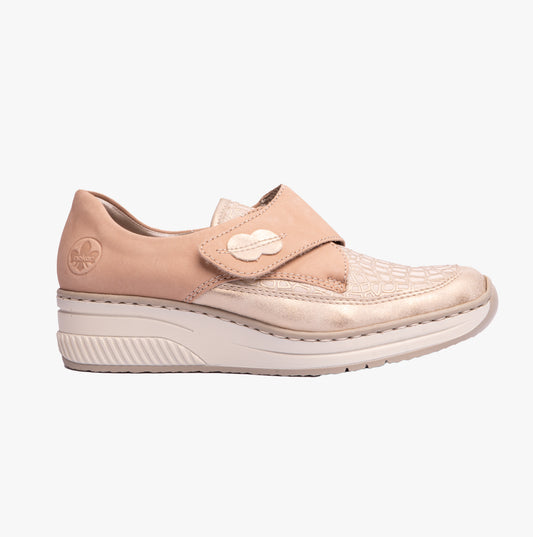 Rieker 487C0-60 Womens Shoes Beige