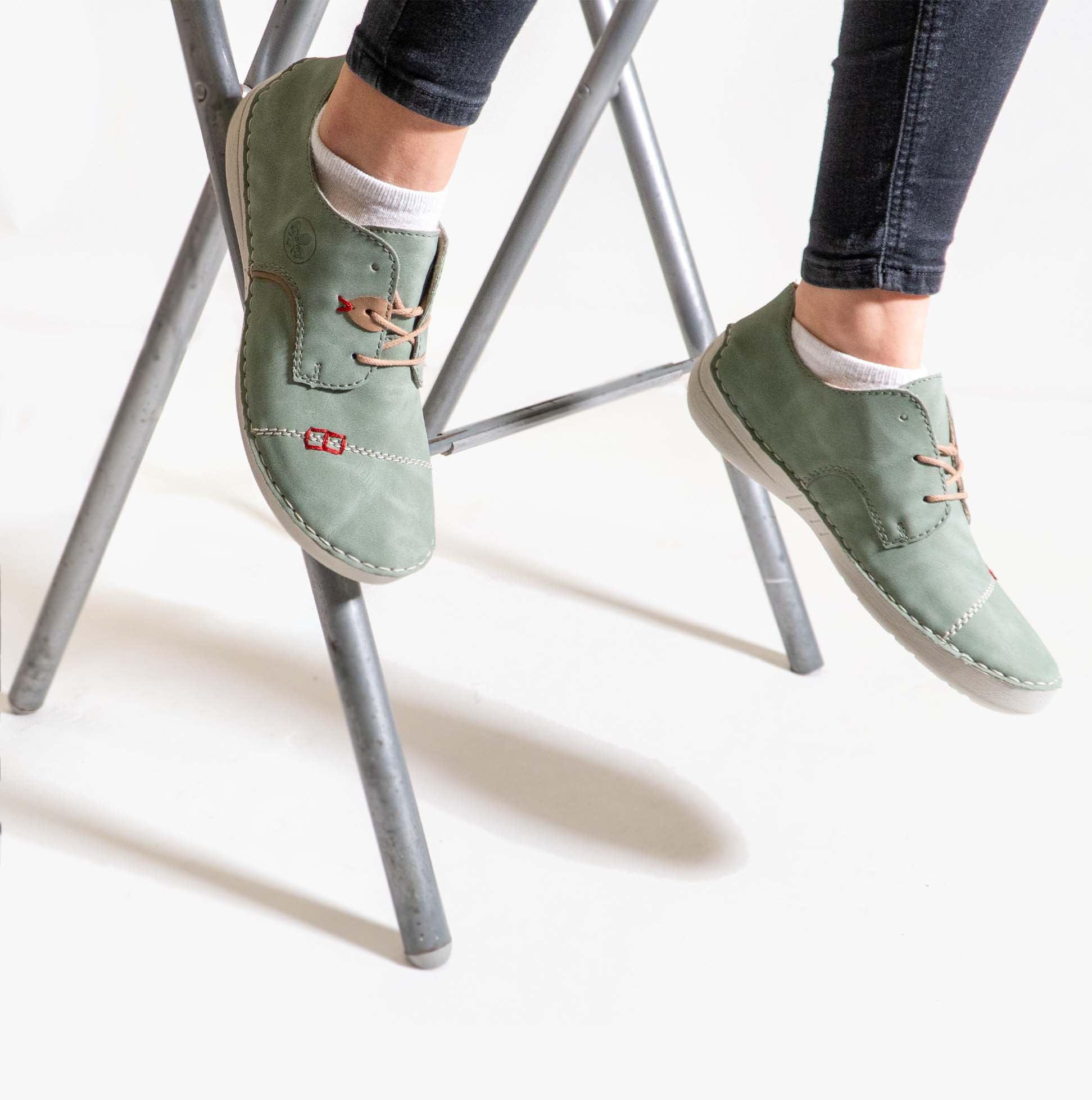 Rieker 52528-52 Womens Shoes Green