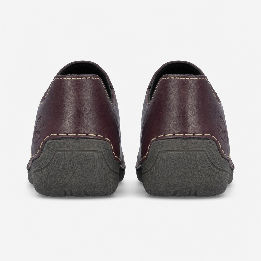 Rieker 52560 Womens Slip-On Shoes Blackberry