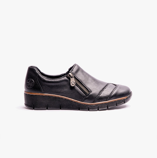 Rieker 53761-00 Womens Shoes Black