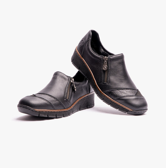 Rieker 53761-00 Womens Shoes Black