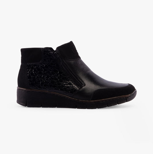 Rieker 53782-00 Womens Boots Black