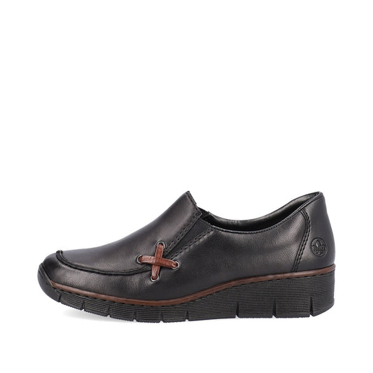 Rieker 53783-00 Womens Shoes Black