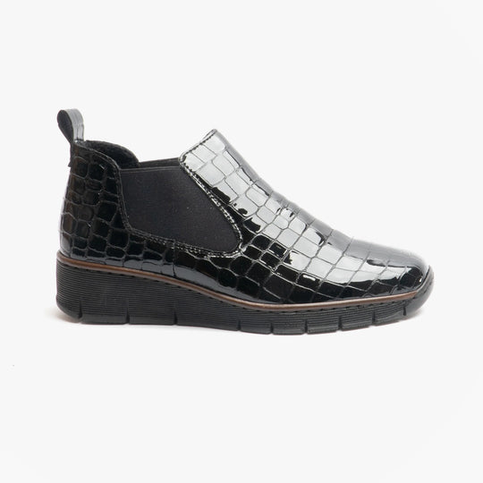 Rieker 53794 Womens Chelsea Boots Black