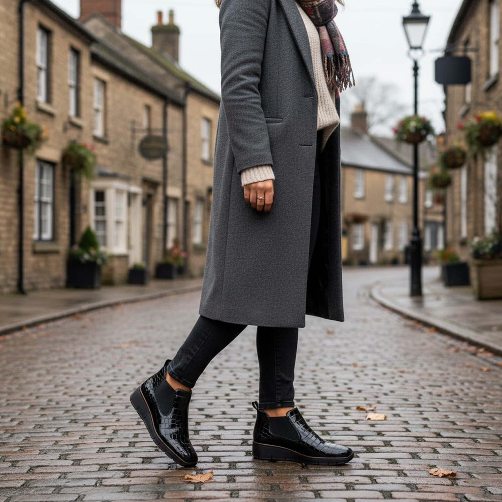 Rieker 53794-01 Womens Ankle Boots Black