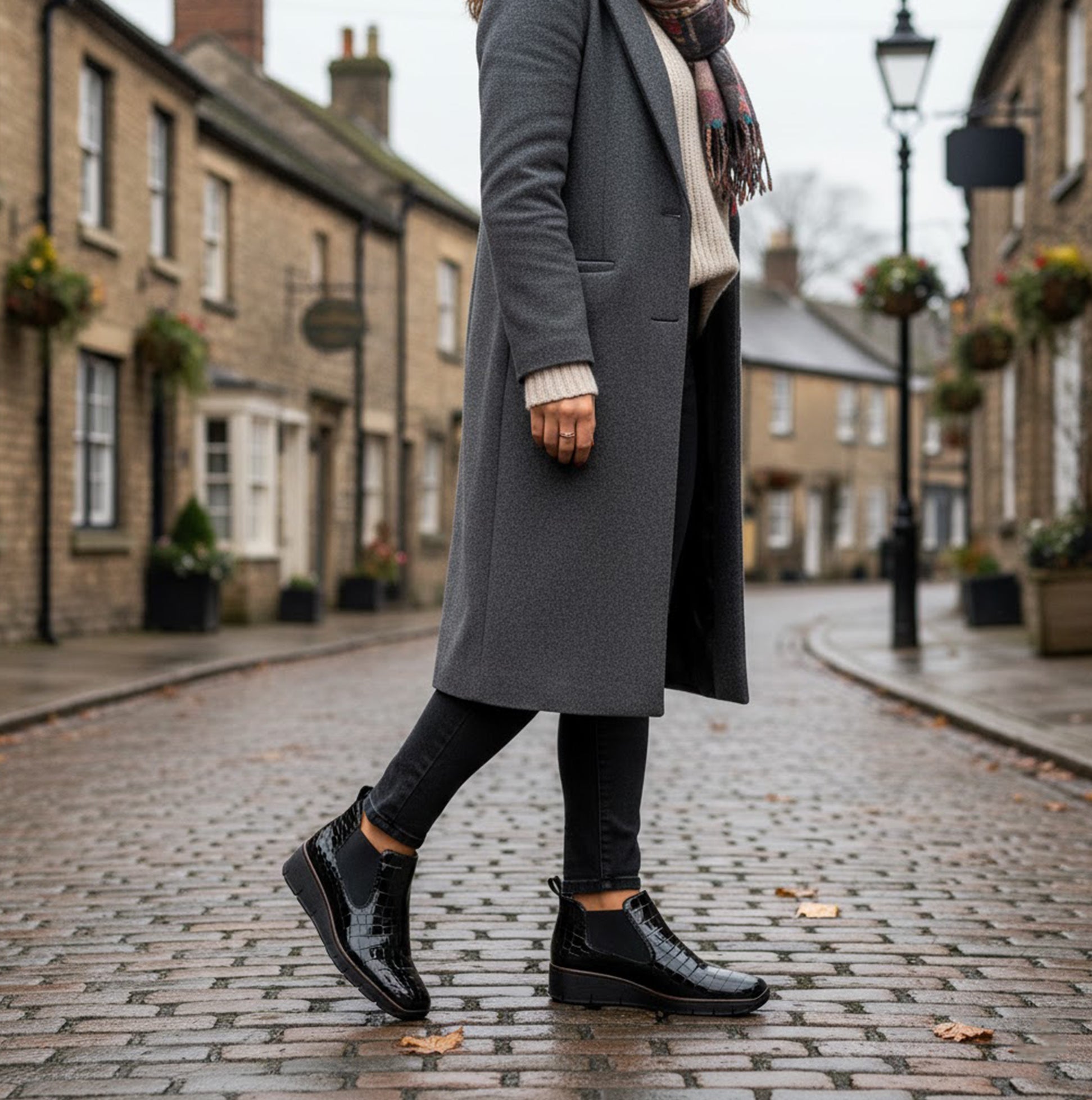 Rieker 53794-01 Womens Ankle Boots Black