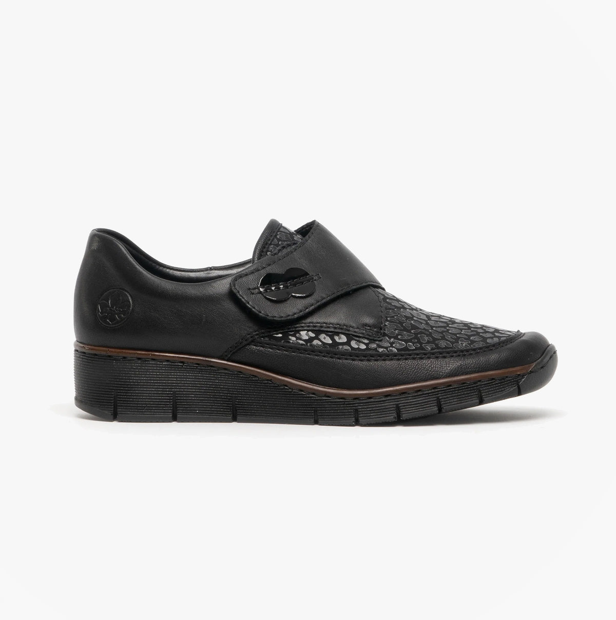 Rieker 537C0-00 Womens Shoes Black