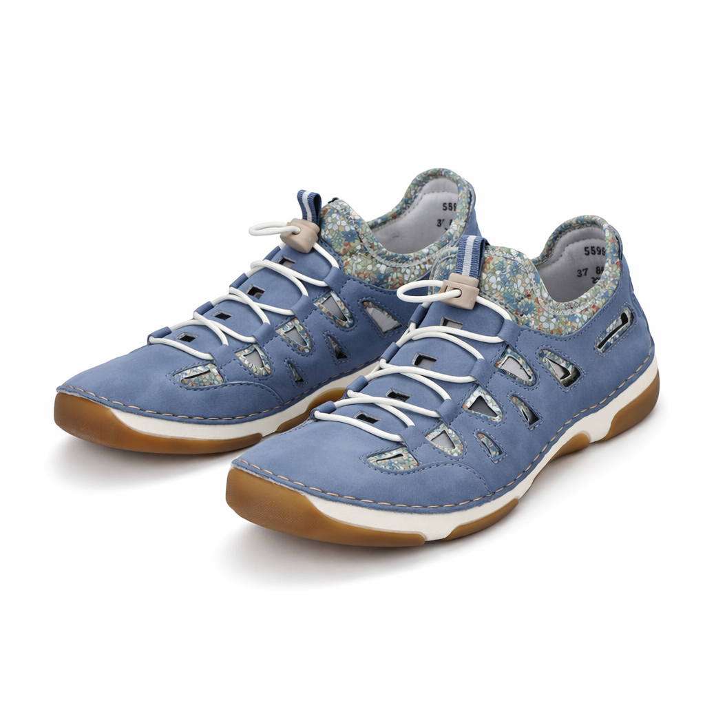 Rieker 55956 Womens Comfort Shoes Sky