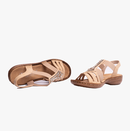 Rieker 60803-20 Womens Sandals Brown