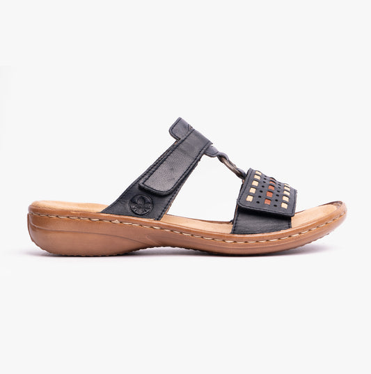 Rieker 60842-14 Womens Sandals Black