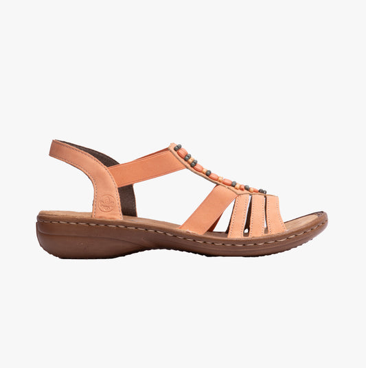 Rieker 60851-38 Womens Sandals Orange