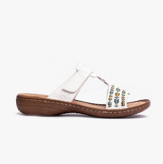 Rieker 60867-80 Womens Sandals White