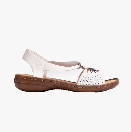 Rieker 60880-80 Womens Sandals White