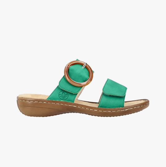 Rieker 60894-52 Womens Sandals Green