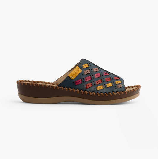 Rieker 61336-90 Womens Sandals Blue