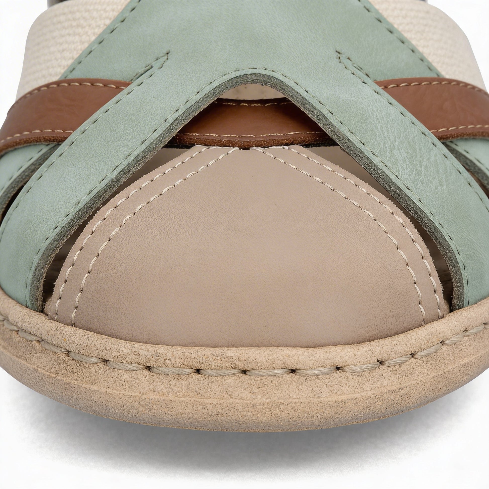 Rieker 61852 Womens Ankle Strap Sandals Green