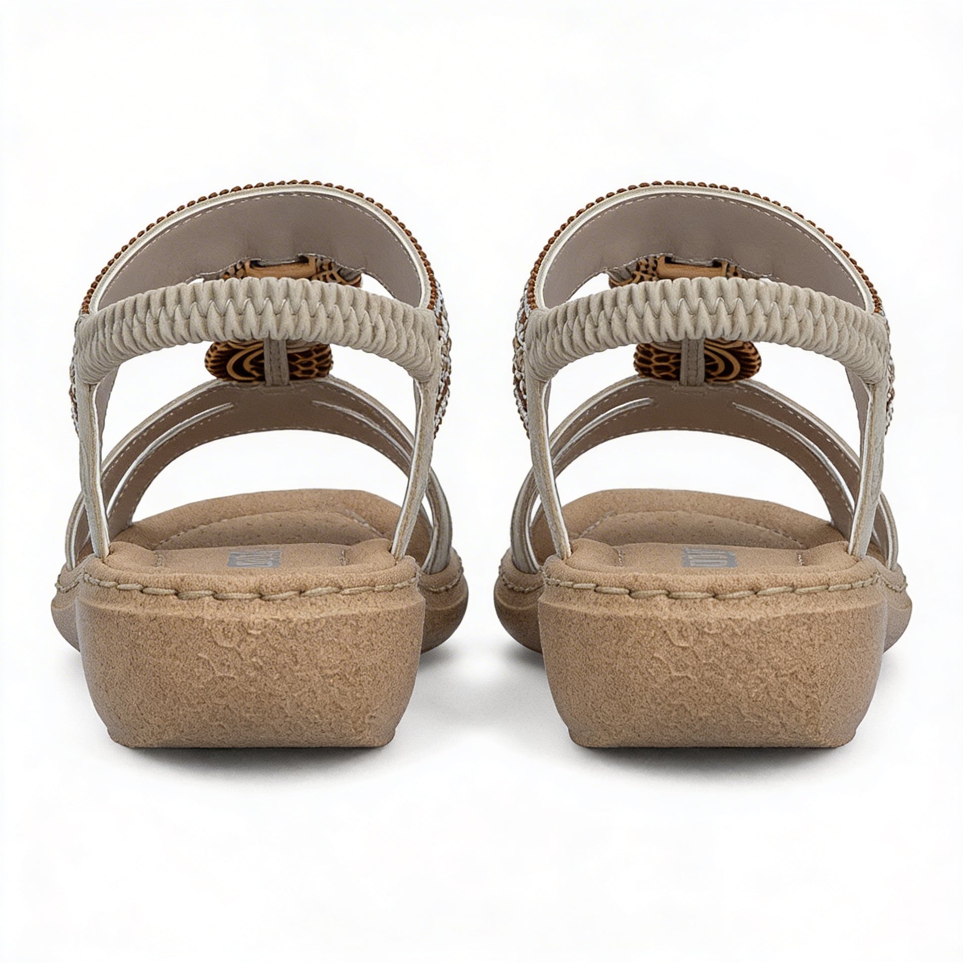 Rieker 61855 Womens Slingback Sandals Cream