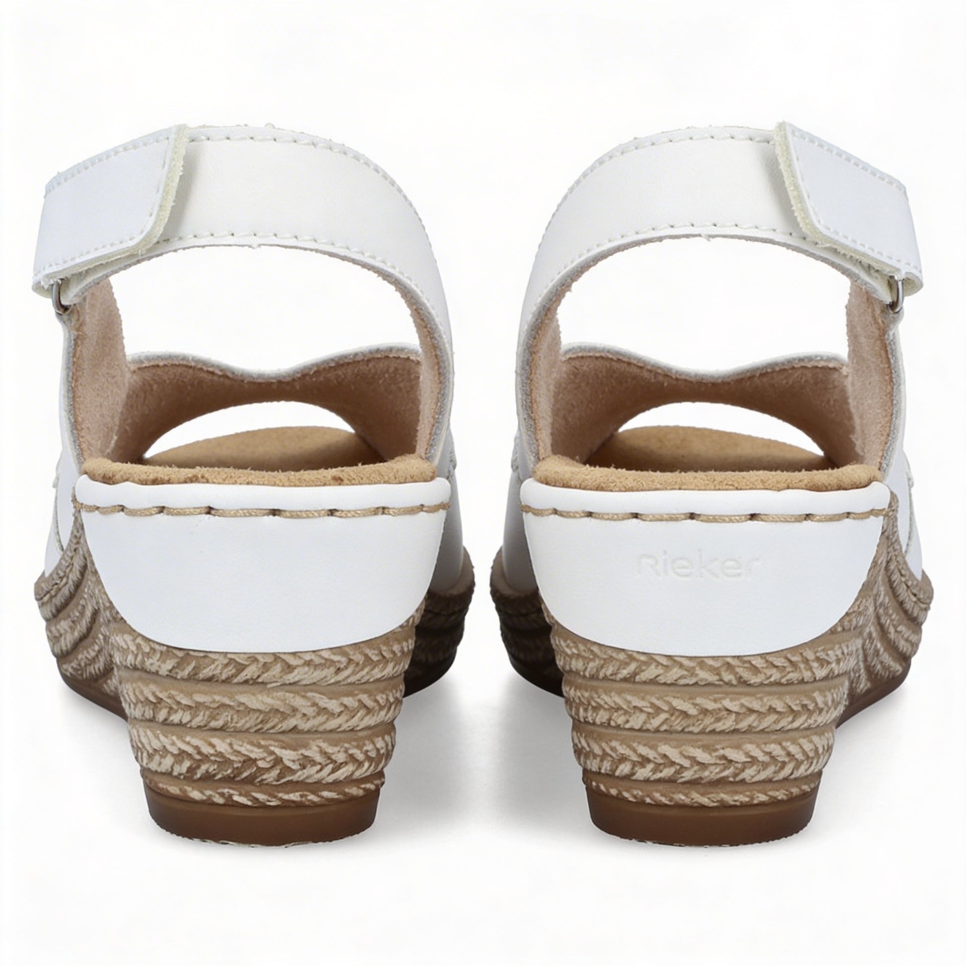 Rieker 62462-80 Womens Slingback Sandals White