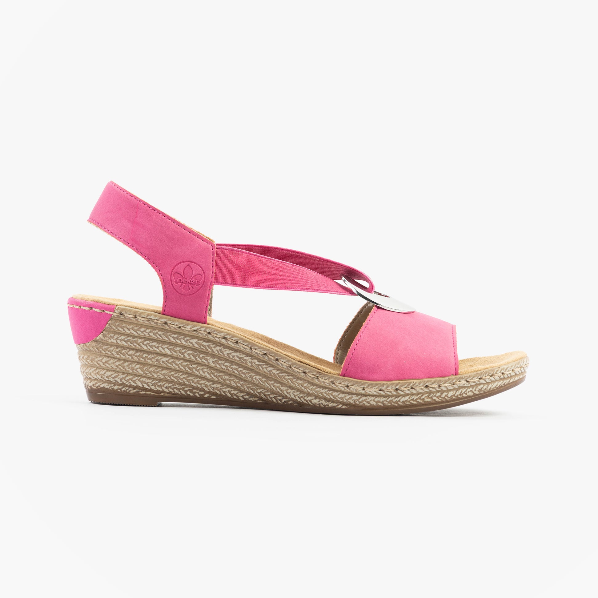 Rieker 624H6-32 Womens Sandals Pink