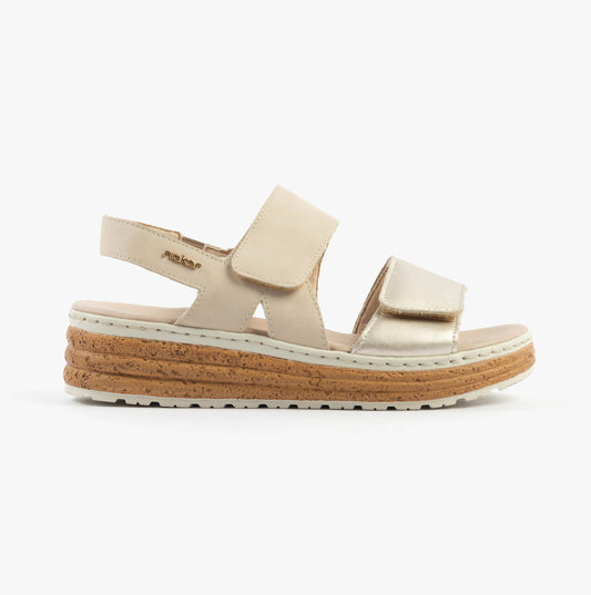 Rieker 62761-90 Womens Sandals Gold