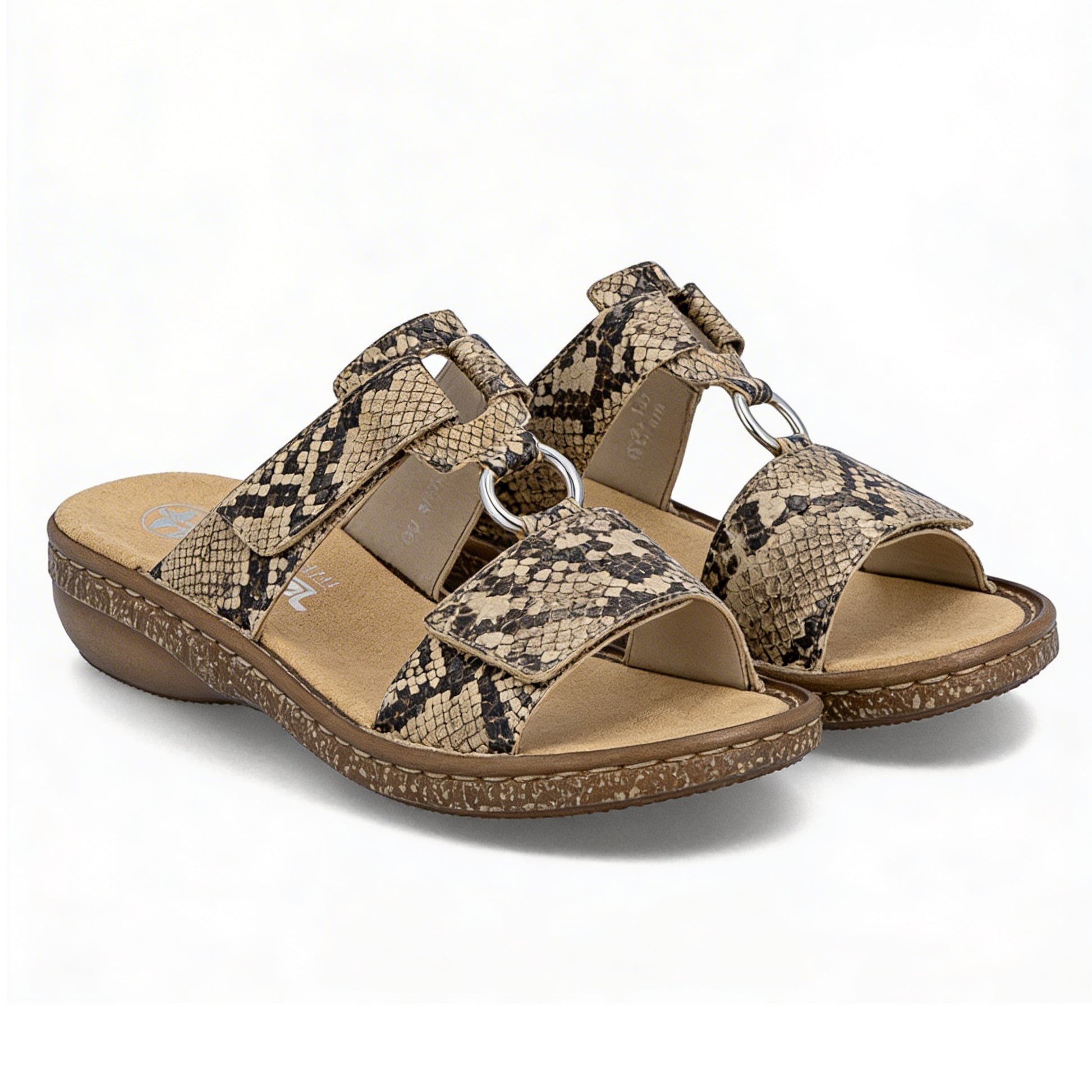 Rieker 628P9-20 Womens Ankle Strap Sandals Brown