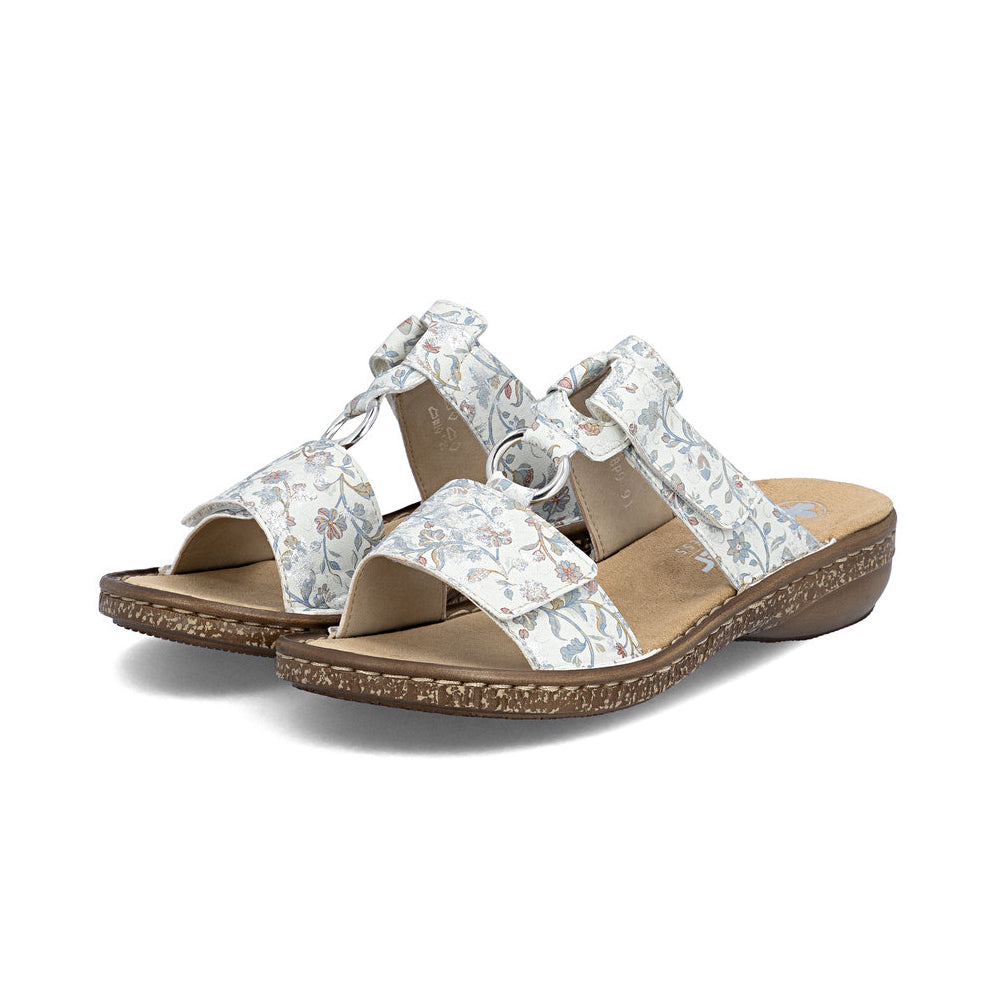 Rieker 628P9-91  Womens Mule Sandals Multi