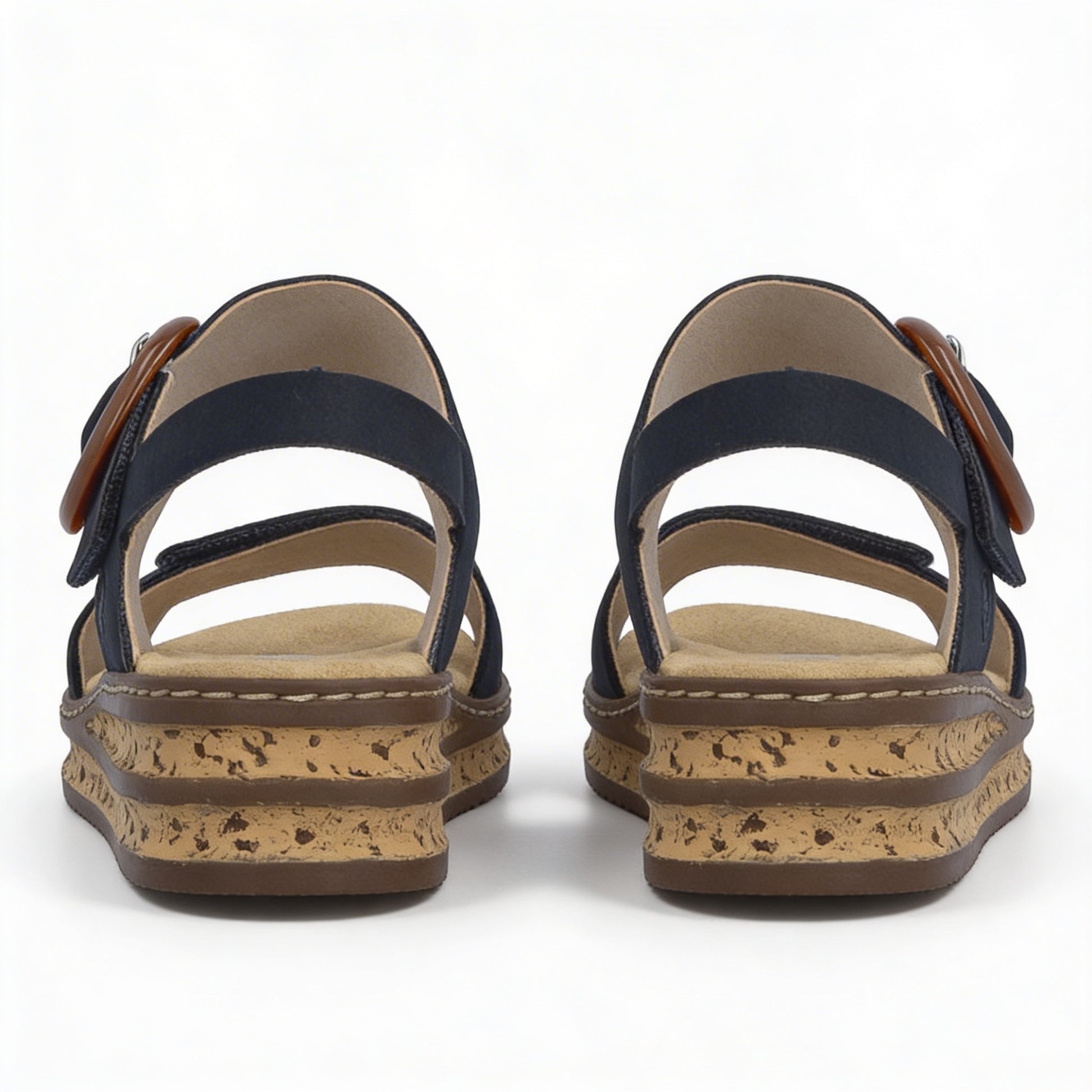 Rieker 62950-14 Womens Ankle Strap Sandals Blue