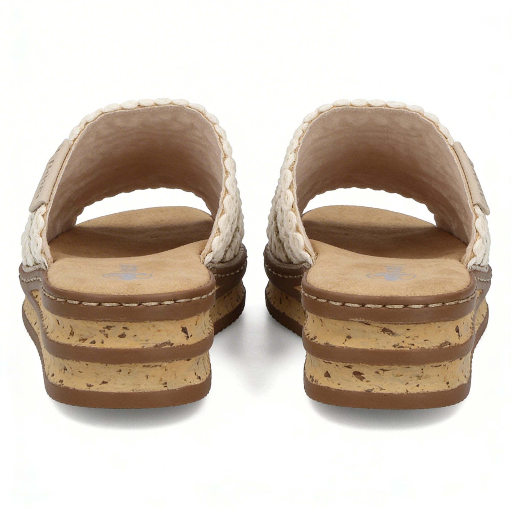 Rieker 629X8-60 Womens Ankle Strap Sandals Beige