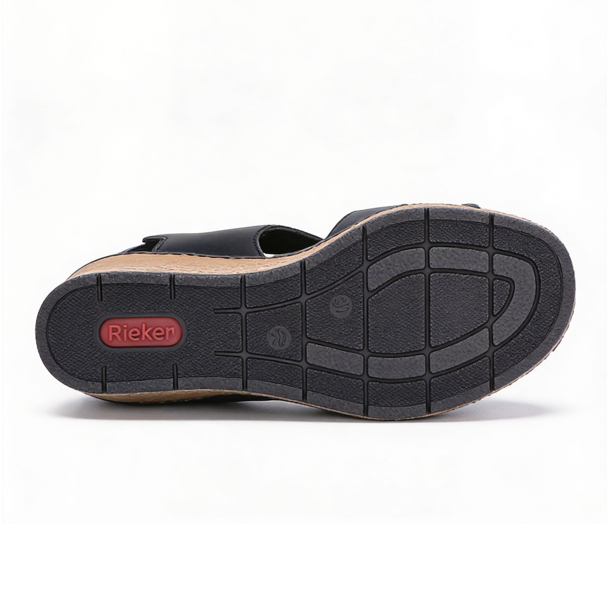 Rieker ROSE Womens Wedge Sandals Black