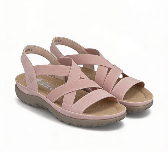 Rieker 64857 Womens Walking Sandals Rose