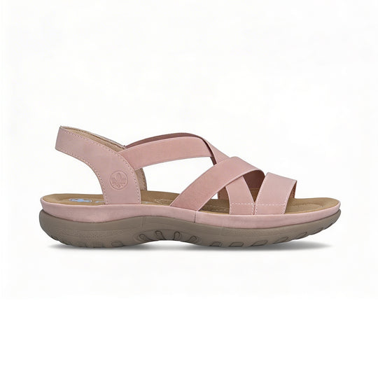 Rieker 64857 Womens Walking Sandals Rose