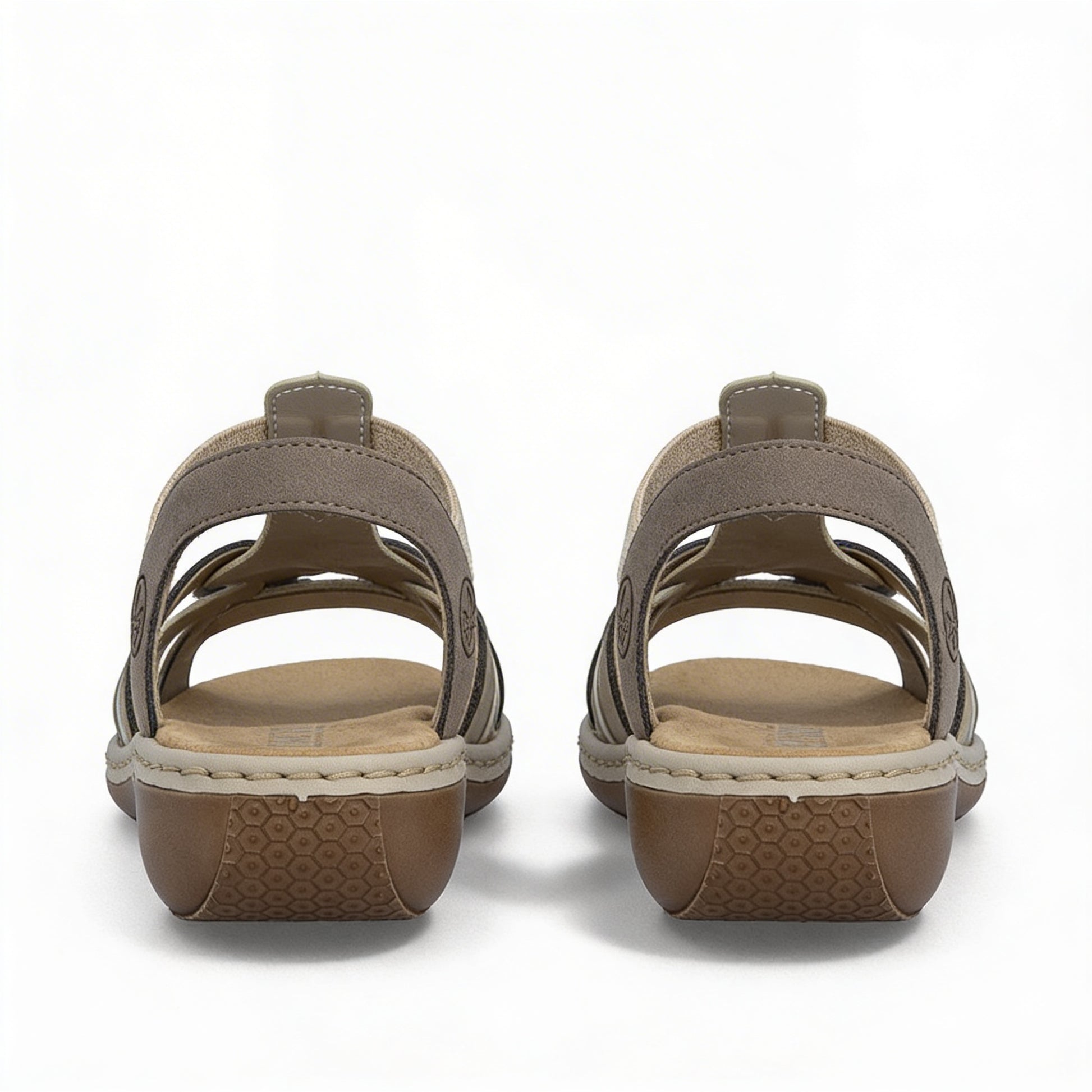 Rieker 65918-64 Womens Slingback Sandals Beige