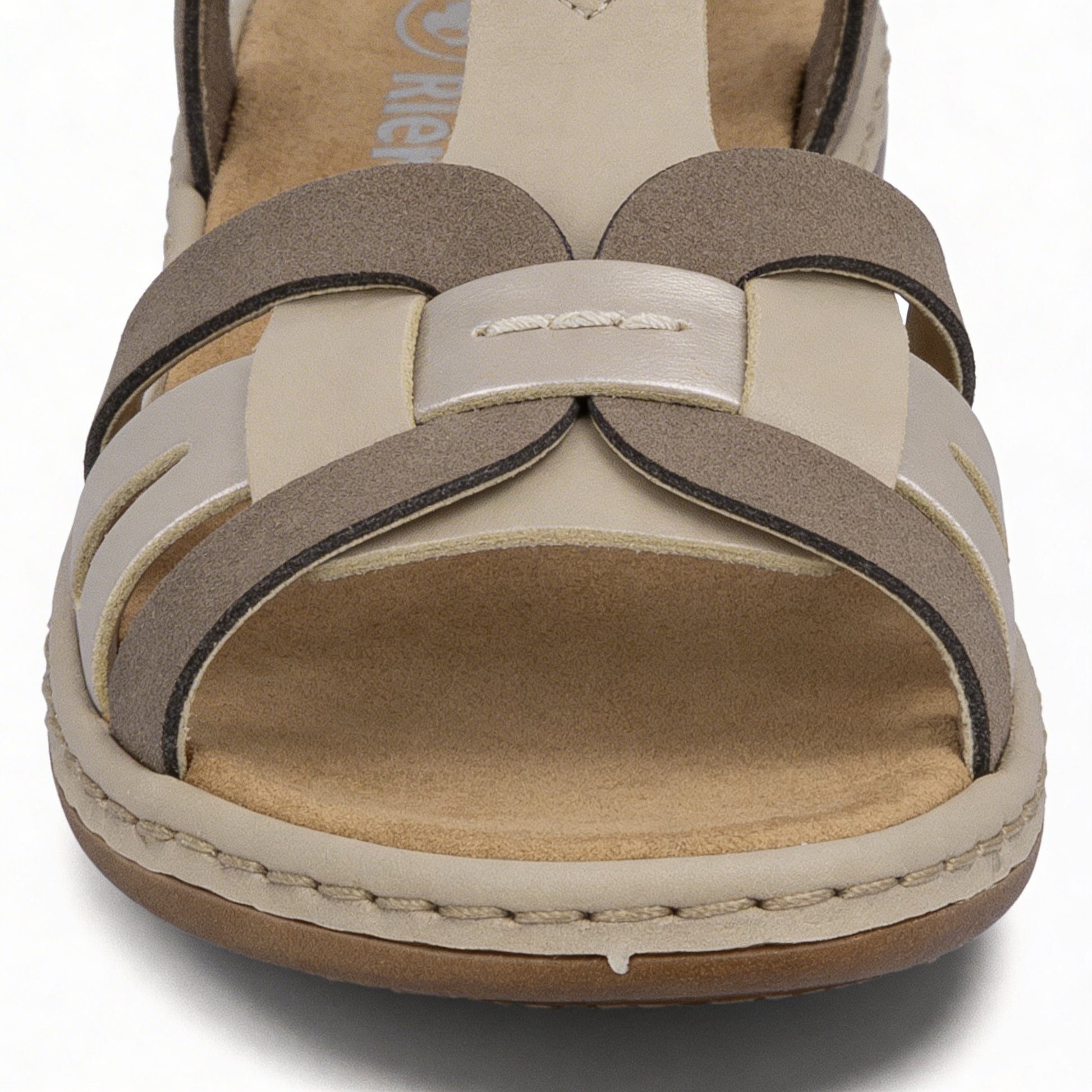 Rieker 65918-64 Womens Slingback Sandals Beige