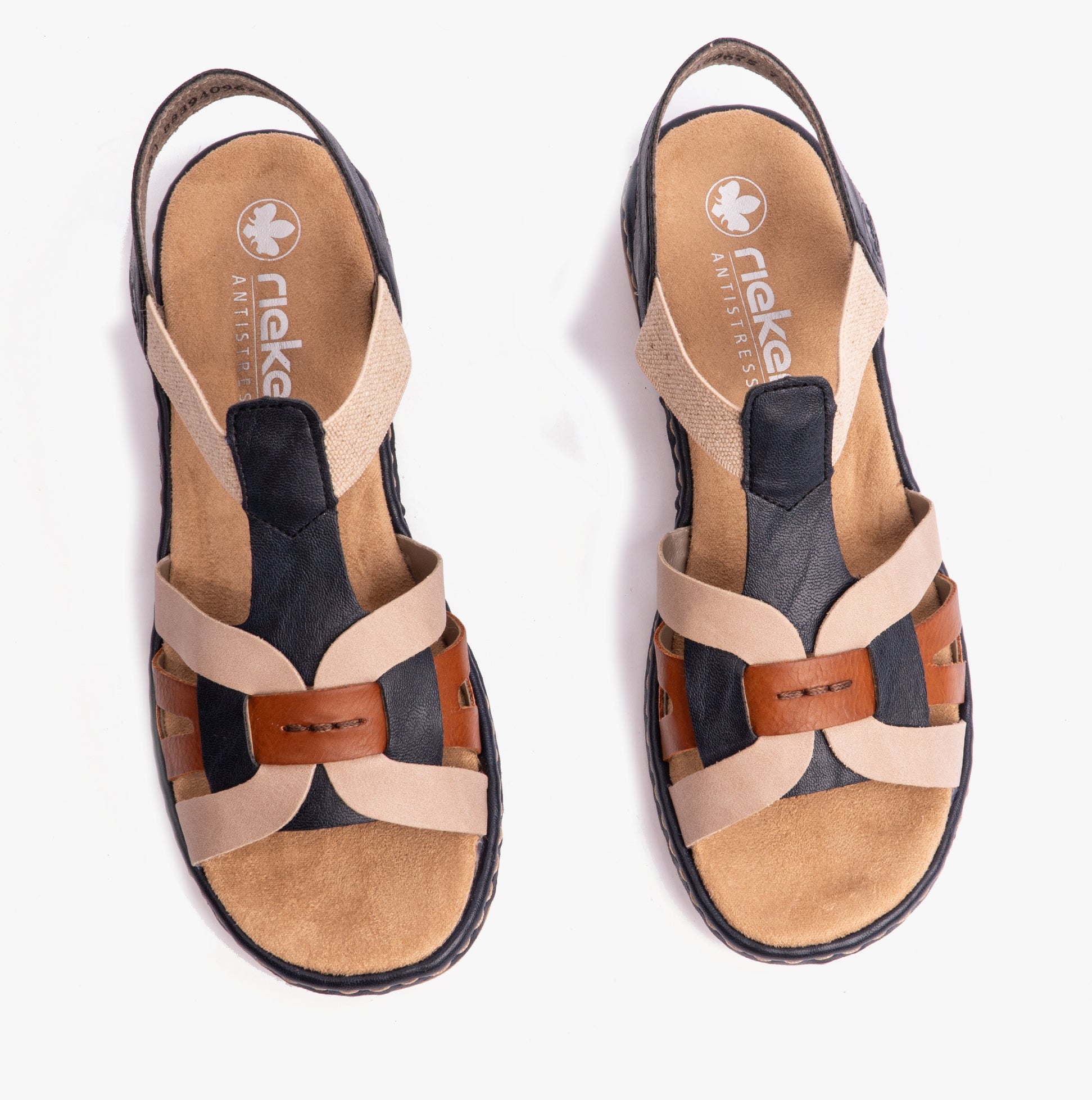 Rieker 65918-90 Womens Sandals Blue