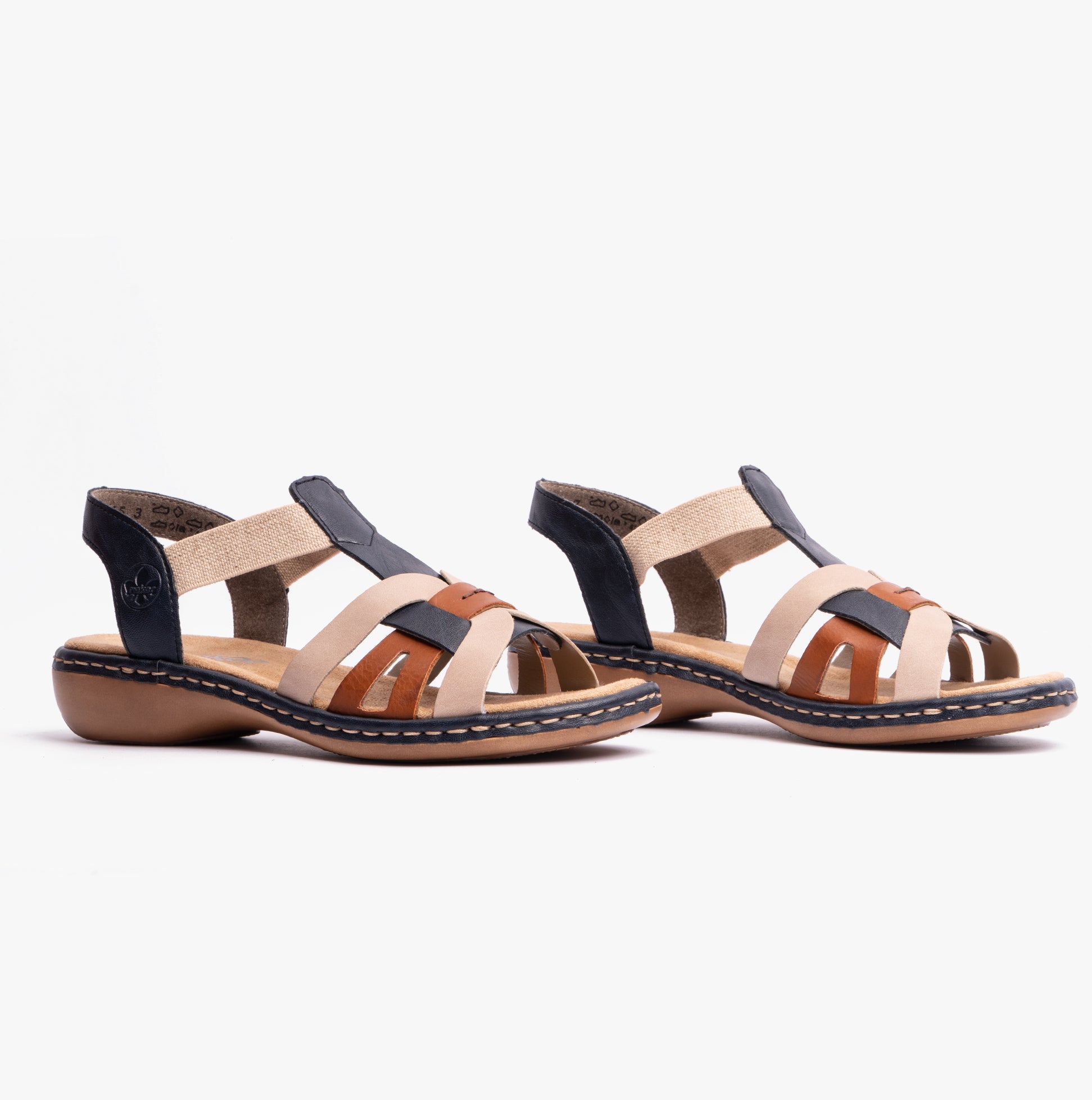 Rieker 65918-90 Womens Sandals Blue