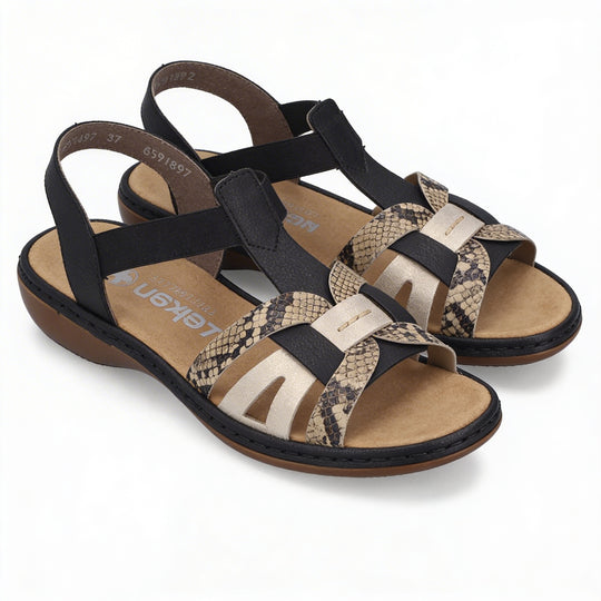 Rieker 65918 Womens Strappy Sandals Multi
