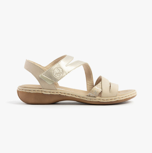 65965-60 Womens Sandals Beige Combination