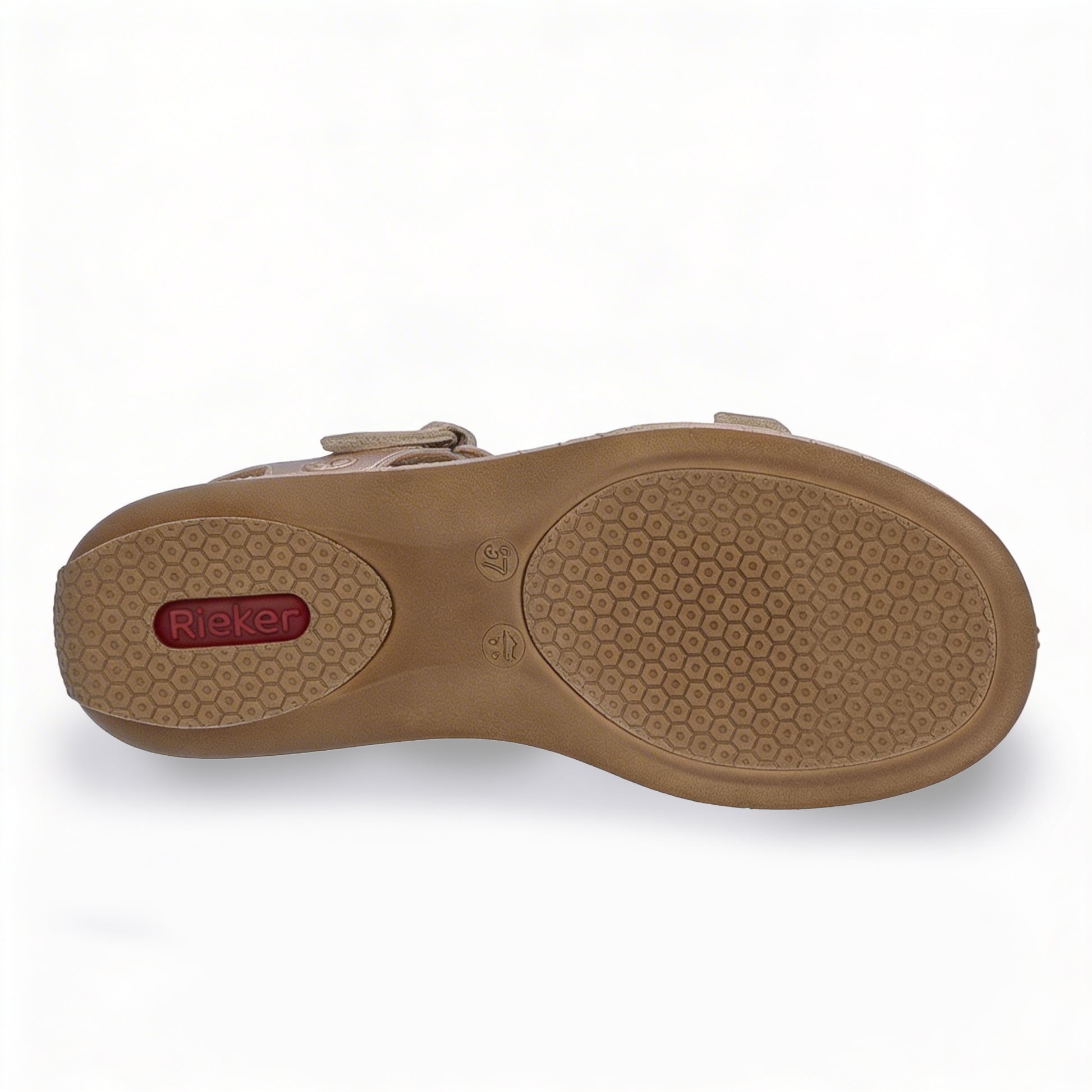 Rieker 659C7-89 Womens Comfort Sandals Metallic