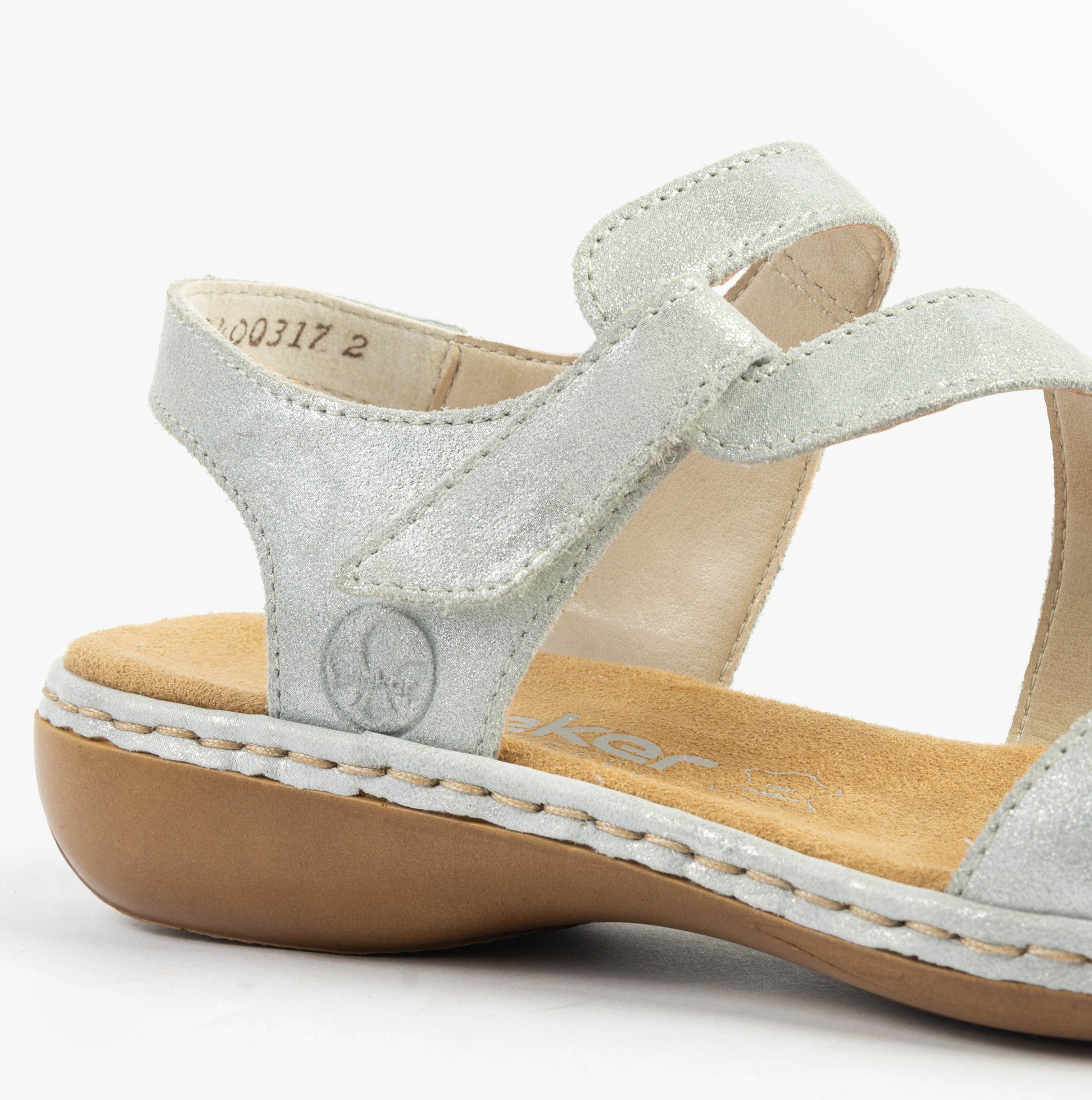 Rieker 659C7-93 Womens Sandals Silver/Platinum