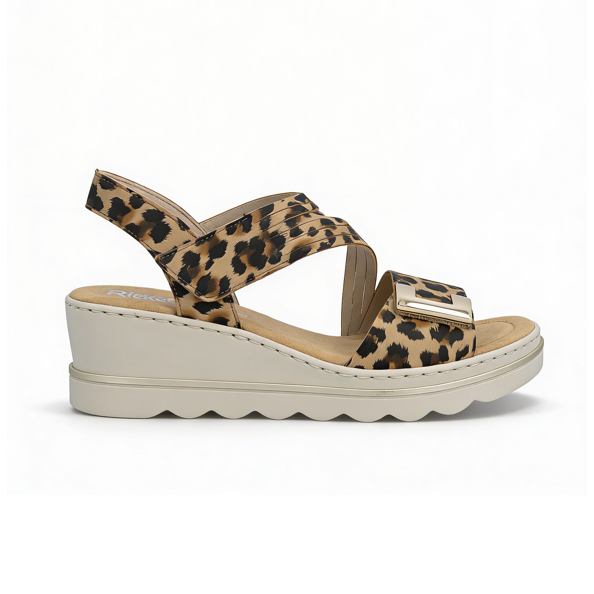 Rieker 67410 Womens Cross Strap Sandals Multi