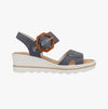 Rieker 67476-14 Womens Sandals Blue Multi