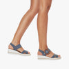 Rieker 67476-14 Womens Sandals Blue Multi