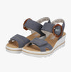 Rieker 67476-14 Womens Sandals Blue Multi