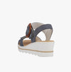 Rieker 67476-14 Womens Sandals Blue Multi