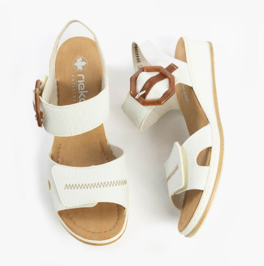67476-83 Womens Sandals White Combination