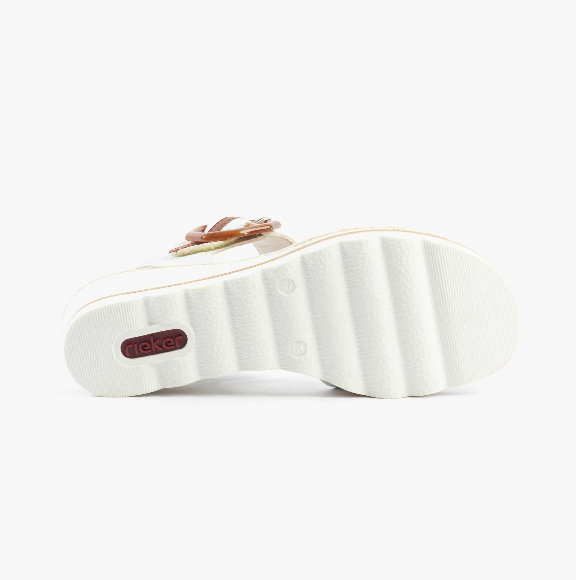 Rieker 67476-83 Womens Sandals White Combination