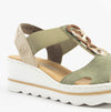 67498-52 Womens Sandals Green Combination