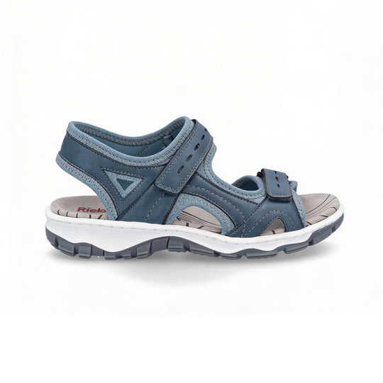 Rieker 68866 Womens Walking Sandals Denim Blue