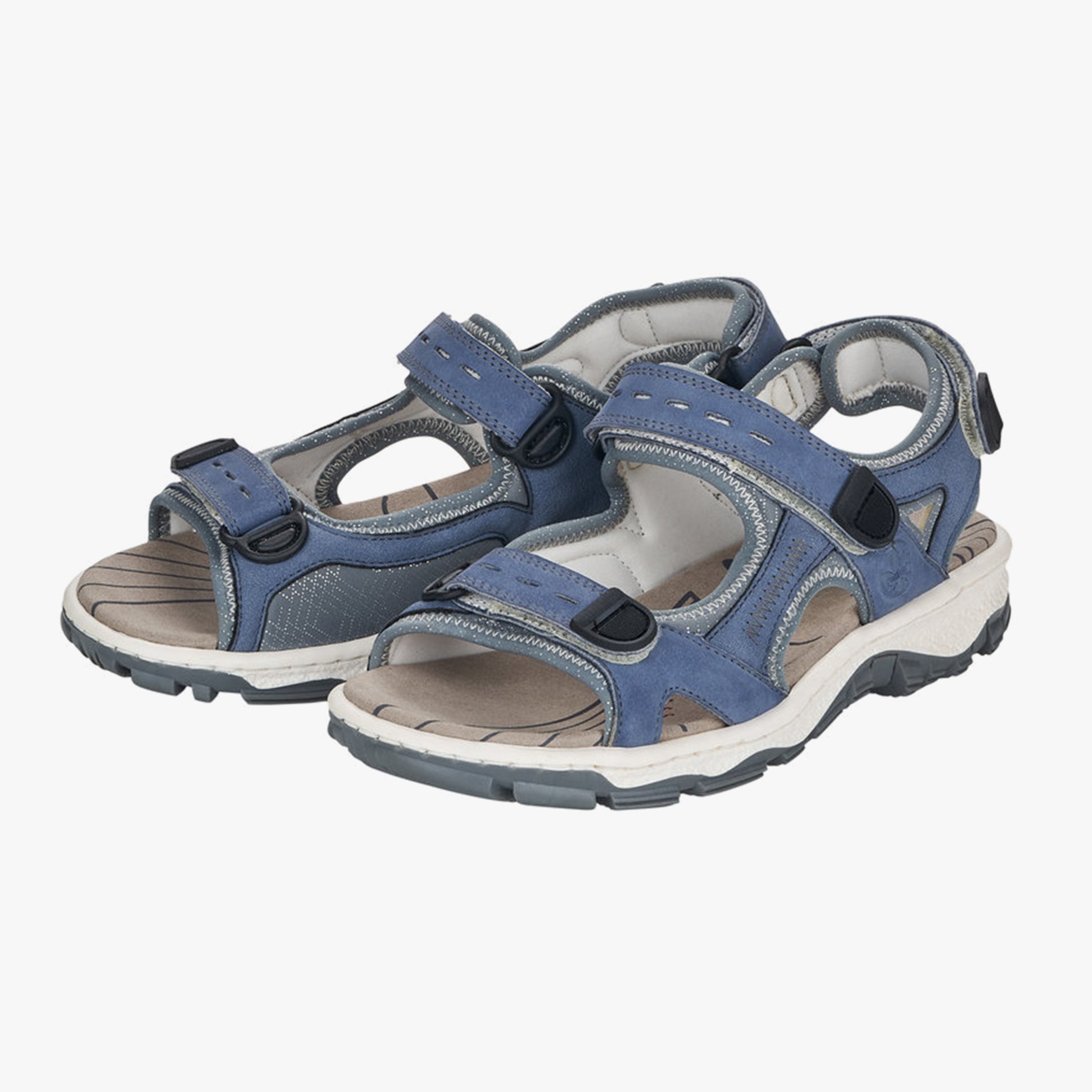 Rieker 68874-14 Womens Sandals Blue