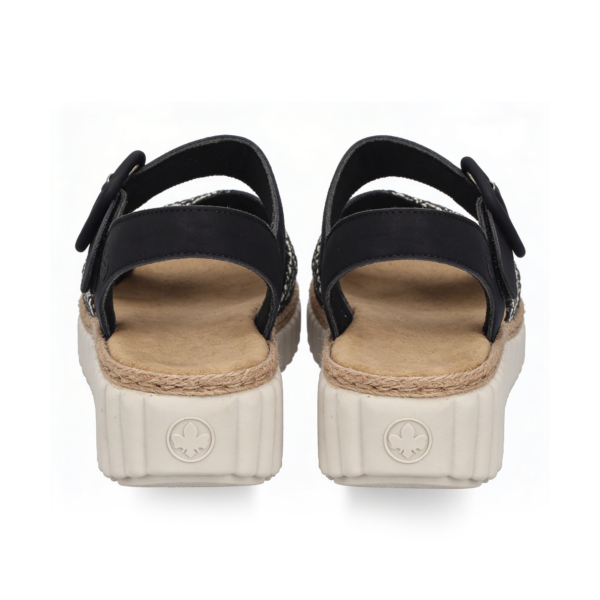 Rieker 69269 Womens Ankle Strap Sandals Black